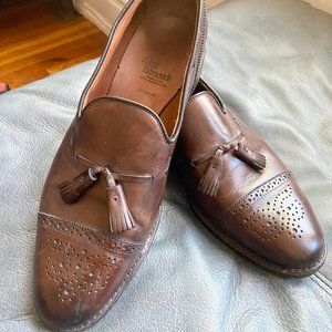 Allen Edmonds Tassel Brogue Cap Toe Brown Loafers - Men's Size 11